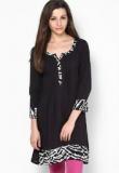 Jugnu Printed Black Kurta Women