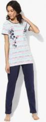 July Nightwear Multicoloured Striped Pyjama Set women