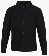 Juniors By Lifestyle Black Casual Shirt boys