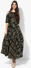 Juniper Black Printed Maxi Dress women