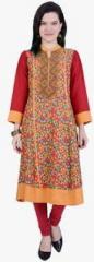 Juniper Maroon Printed Kurta women