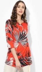 Juniper Orange Printed Tunic women