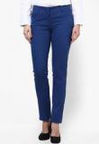 Kaaryah Blue Solid Chinos women