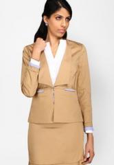 Kaaryah Khaki Solid Jacket women