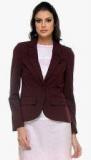 Kaaryah Wine Solid Summer Jacket Women