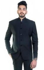 Kapda King Charcoal Grey Solid Blazer men