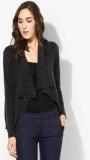 Kazo Charcoal Grey Textured Shrug Women