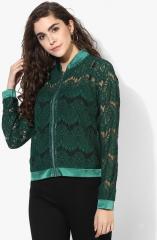 Kazo Green Self Pattern Jacket women