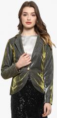 Kazo Grey Solid Jacket women