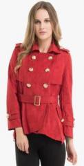 Kazo Red Solid Summer Jacket women