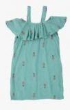 Kids On Board Aqua Blue Casual Dress girls