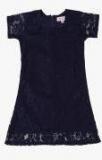 Kids On Board Navy Blue Casual Dress girls