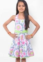 Kilkari Multi Color Casual Dress girls