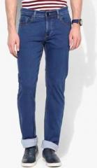 Killer Blue Solid Mid Rise Slim Fit Jeans men