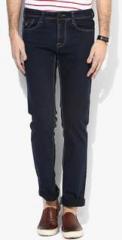 Killer Navy Blue Solid Mid Rise Slim Fit Jeans men