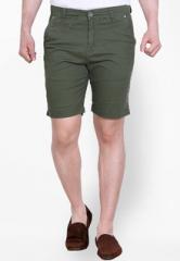 King & I Solid Olive Shorts men