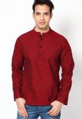 Kira Solid Maroon Kurta men