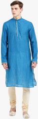 Kisah Blue Striped Kurta men