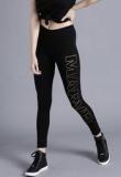 Kook N Keech Marvel Black Printed Leggings women