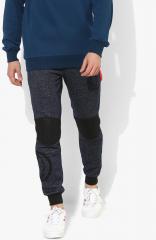 Kook N Keech Marvel Navy Blue Solid Joggers men