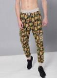 Kook N Keech Men Khaki & Green Regular Fit Printed Joggers