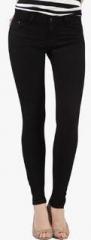 Kraus Black Mid Rise Skinny Jeans women