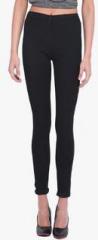 Kraus Black Solid Leggings women