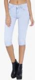 Kraus Light Blue Solid Capri Women