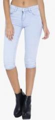 Kraus Light Blue Solid Capri women