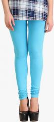 La Firangi Aqua Blue Solid Legging women