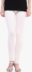 La Firangi Off White Solid Legging women