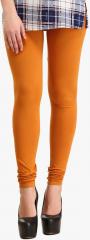 La Firangi Orange Solid Legging women