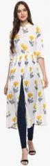 La Firangi White Printed Kurta women