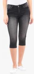 La Stella Black Washed Capri women