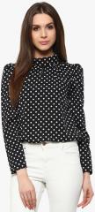 La Zoire Black Printed Blouse women