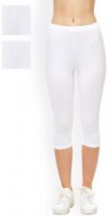 Lady Lyka Pack of 3 White Capris women