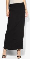 Latin Quarters Black Solid Skirt women