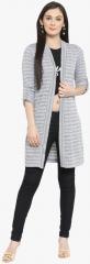 Latin Quarters Grey Striped Shrug women