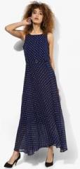 Latin Quarters Navy Blue Printed Maxi Dress women