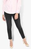 Lee Black Washed Mid Rise Skinny Fit Jeans women