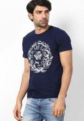 Lee Blue Round Neck T Shirts men