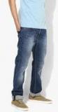 Lee Blue Slim Fit Mid Rise Low Distress Jeans Men