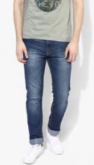 Lee Blue Washed Regular Fit Jeans men