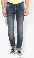 Lee Blue Washed Skinny Fit Jeans men