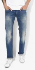 Lee Blue Washed Slim Fit Jeans men