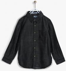 Lee Cooper Charcoal Regular Fit Casual Shirt boys