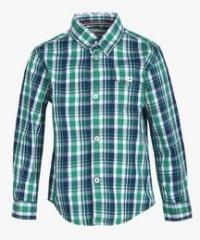 Lee Cooper Green Slim Fit Casual Shirt boys