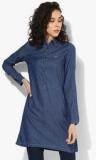 Lee Cooper Navy Blue Solid Tunic women