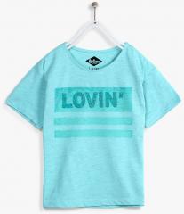 Lee Cooper Sea Green Casual Top girls