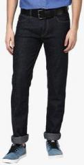 Lee Navy Blue Solid Slim Fit Jeans men